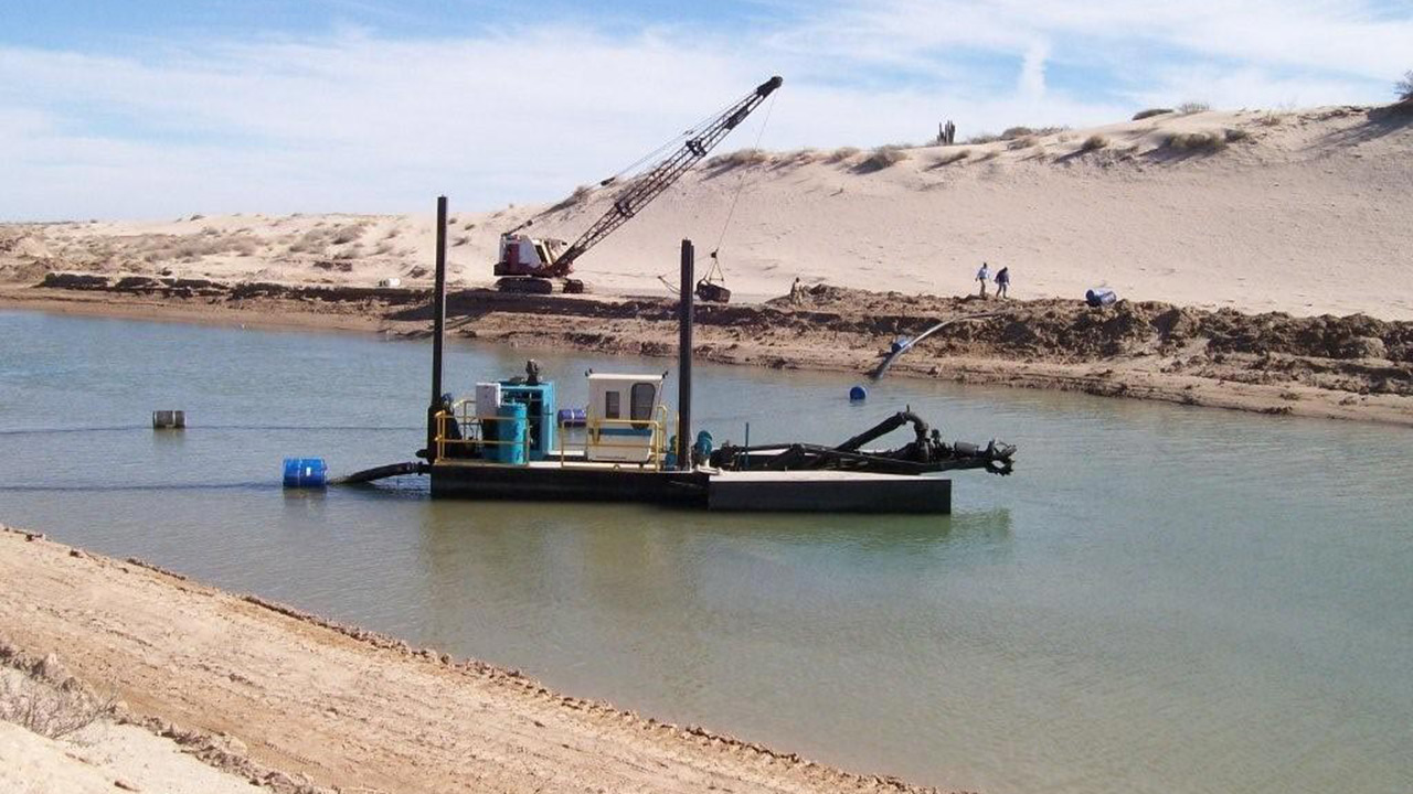 dsc dredge, submerged pump swinging ladder dredge