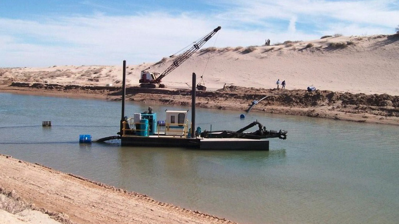 dsc dredge, submerged pump swinging ladder dredge