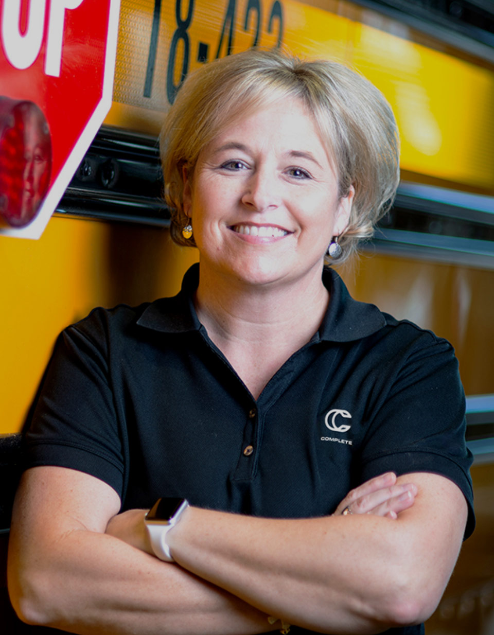 ohio machinery employee smiling