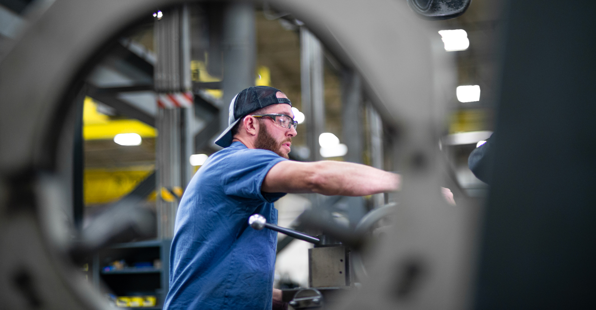 mechanic working on machine